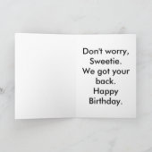 zwervende lieveheersbeestje verjaardag kaart (Binnen)