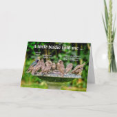 Zwervende vogelkaart kaart (Voorkant)