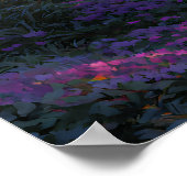 Zwerver bij Sunset Arch Fantasielandschap Poster (Hoek)