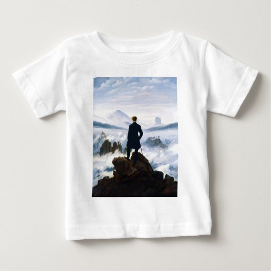 Zwerver boven de zee van nevel, Caspar D Friedrich (Voorkant)