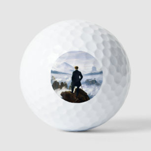 Zwerver boven de zee van nevel, Caspar D Friedrich Golfballen