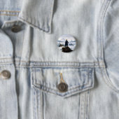 Zwerver boven de zee van nevel, Caspar D Friedrich Ronde Button 3,2 Cm (In situ)
