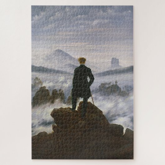 Zwerver boven het Zee van de mist: Caspar David Legpuzzel (Verticaal)