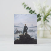 Zwerver boven het Zee van Mist Briefkaart (Staand voorkant)