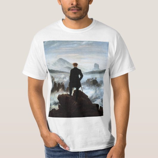 Zwerver boven het Zee van Mist: Shirten & Kleding T-shirt (Voorkant)