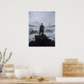 Zwerver boven zee van nevel – Friedrich Poster (Keuken)