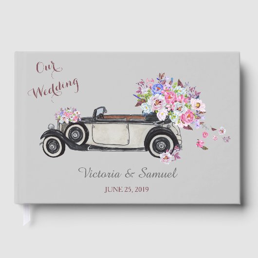 zwerver en Bouquet Wedding Gastenboek (Voorkant)