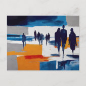 Zwervers na de storm – Abstracte figuren Briefkaart (Voorkant)