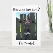 "ZWET OP JE IS WAT IK BEN" VROUW SCARECROOM KAART (Voorkant)