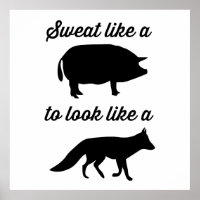 Zweten als een varken om eruit te zien als een vos