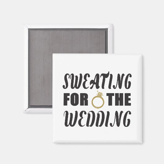 Zweten voor de bruiloft magneet (Voorkant / Achterkant)