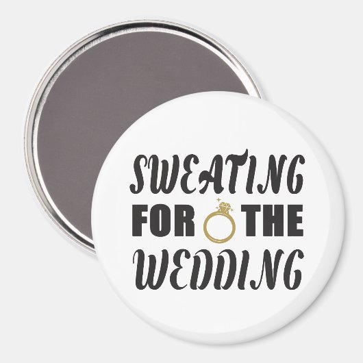 Zweten voor de bruiloft magneet (Voorkant / Achterkant)