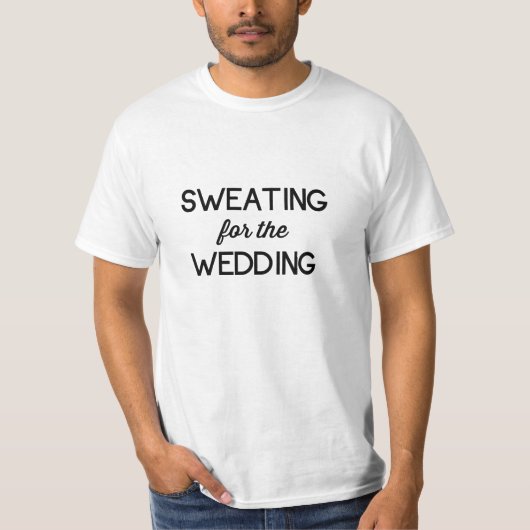 Zweten voor de bruiloft t-shirt (Voorkant)