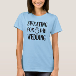 Zweten voor de bruiloft vrouwentank t-shirt