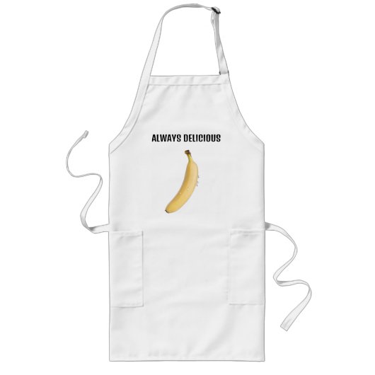 zwetende banaan lang schort (Voorkant)