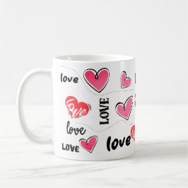 zweterige liefde hart koffiemok