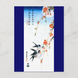 Zwets- en Perzikbloesems Hiroshige Fine Art Briefkaart