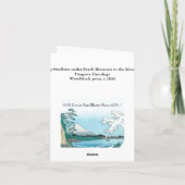 Zwets- en Perzikbloesems Hiroshige Fine Art Kaart (Achterkant)