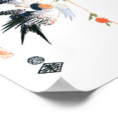 Zwets- en perzikbloesems, Hiroshige Japans Fine Poster (Hoek)