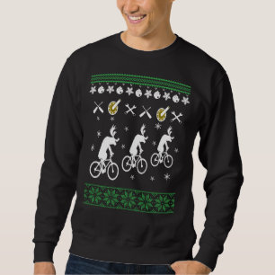 Zwetse kerstmis fietsen trui