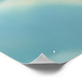 Zwevend eiland met bomen en watervallen - Surreal Poster (Hoek)