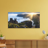Zwevend Eiland Mount Roraima - Somber Prehistorisc Canvas Afdruk (Insitu (Woonkamer))