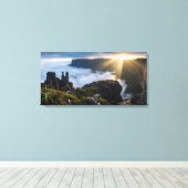 Zwevend Eiland Mount Roraima - Somber Prehistorisc Canvas Afdruk (Insitu (Houten vloer))