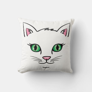 Zwevend Kattengezicht Kussen