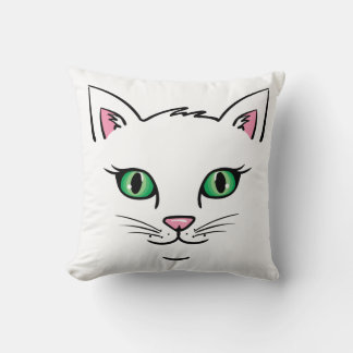 Zwevend Kattengezicht  Kussen
