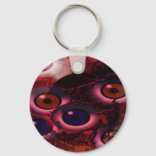 zwevend oogballon sleutelhanger