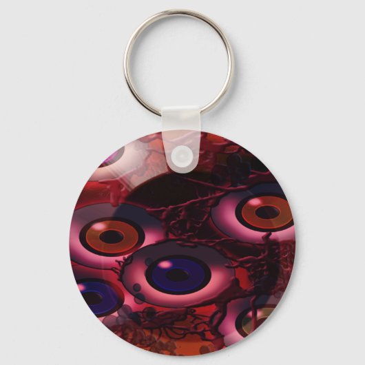 zwevend oogballon sleutelhanger (Voorkant)