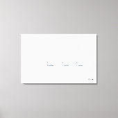 Zwevend - toendra zwaan canvas afdruk (Voorkant)