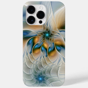 Zwevende, abstracte fantasie fractale kunst in bla Case-Mate iPhone 14 pro max hoesje