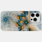 Zwevende, abstracte fantasie fractale kunst in bla Case-Mate iPhone case (Achterkant (horizontaal))
