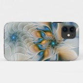 Zwevende, abstracte fantasie fractale kunst in bla Case-Mate iPhone case (Achterkant (horizontaal))