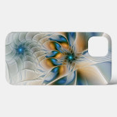 Zwevende, abstracte fantasie fractale kunst in bla Case-Mate iPhone case (Achterkant (horizontaal))