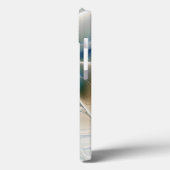 Zwevende, abstracte fantasie fractale kunst in bla Case-Mate iPhone case (Achterkant / Links)