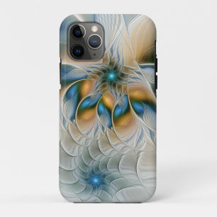 Zwevende, abstracte fantasie fractale kunst in bla Case-Mate iPhone case