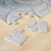 Zwevende, abstracte fantasie fractale kunst in bla legpuzzel (Zijkant)