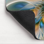 Zwevende, abstracte fantasie fractale kunst in bla muismat (Hoek)