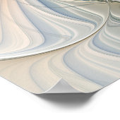 Zwevende, abstracte fantasie fractale kunst in bla poster (Hoek)