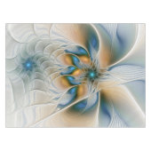 Zwevende, abstracte fantasie fractale kunst in bla tafelkleed (Voorkant (Horizontaal))