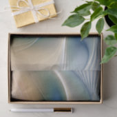 Zwevende, abstracte fantasie fractale kunst in bla tissuepapier (Geschenk)