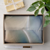 Zwevende, abstracte fantasie fractale kunst in bla tissuepapier (Geschenk)