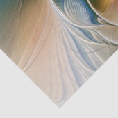 Zwevende, abstracte fantasie fractale kunst in bla tissuepapier (Detail)