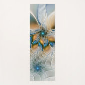 Zwevende, abstracte fantasie fractale kunst in bla yogamat (Voorkant)