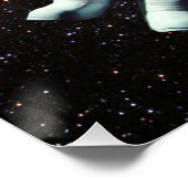 Zwevende astronaut perfect poster (Hoek)