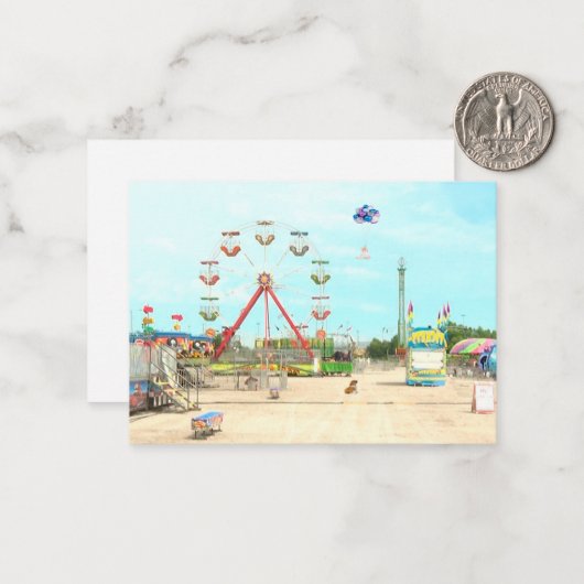 Zwevende Baby Briefkaart (Voorkant / Achterkant in situ)