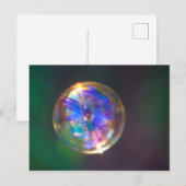 Zwevende bel reflectie briefkaart (Voorkant / Achterkant)