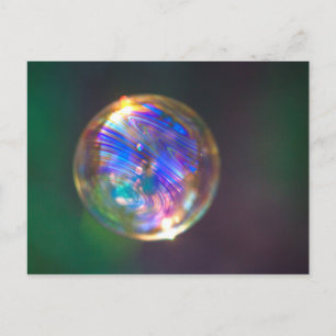 Zwevende bel reflectie briefkaart